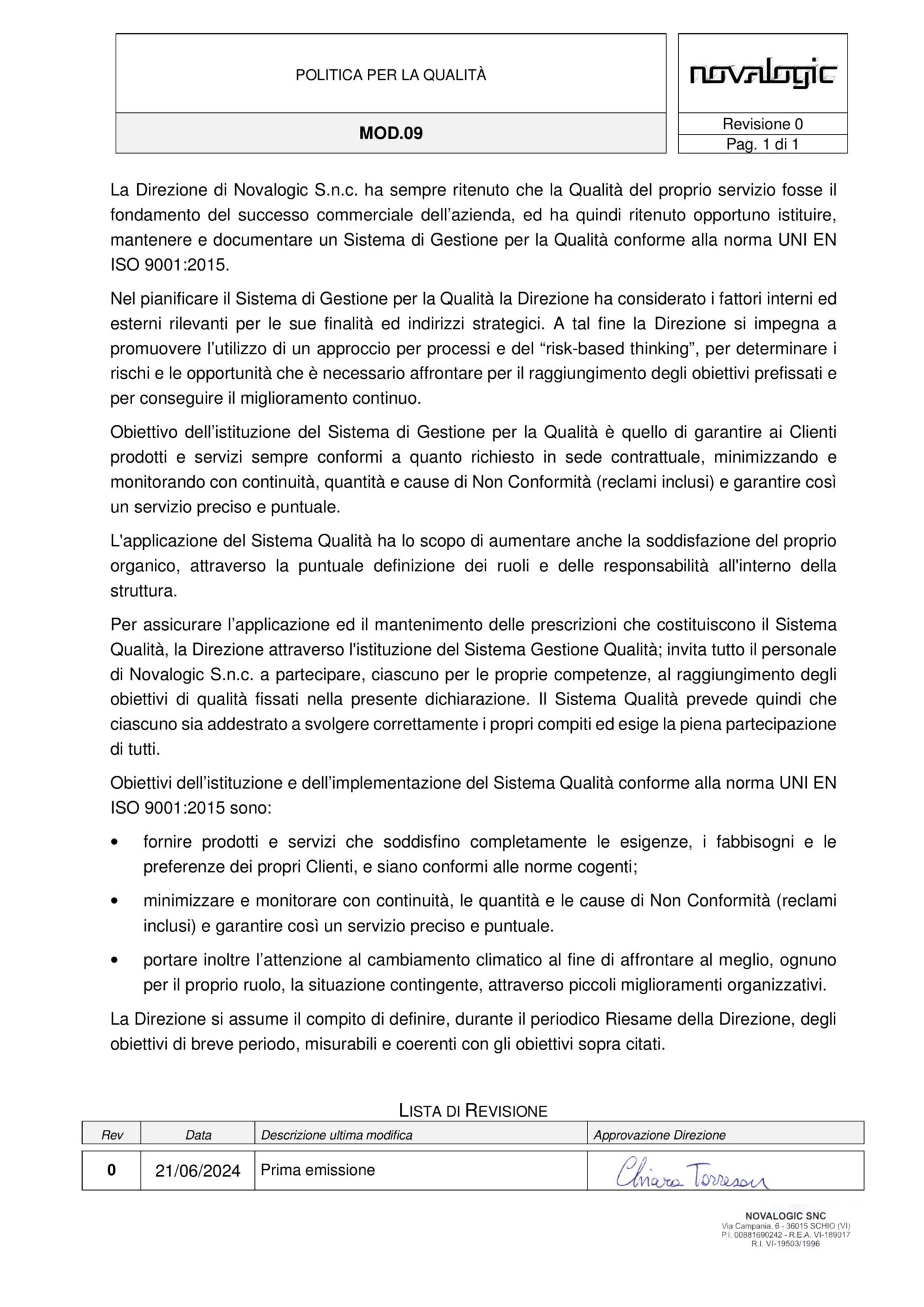 MOD.09 Politica per la Qualità firmato